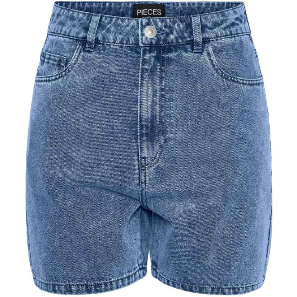 Pieces shorts Pcabbi – Light Blue Denim — produktfoto