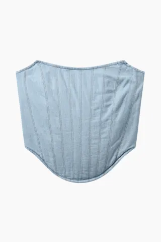 H2O Fagerholt Aljinz Corsage – Light Blue Denim — produktfoto