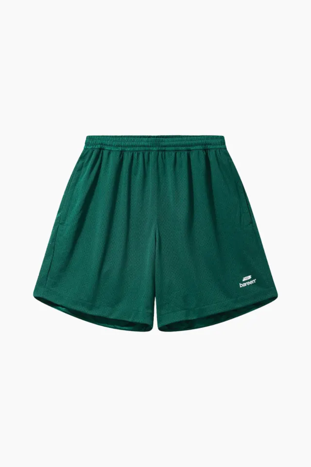 bareen Mesh Shorts – Deep Green — produktfoto