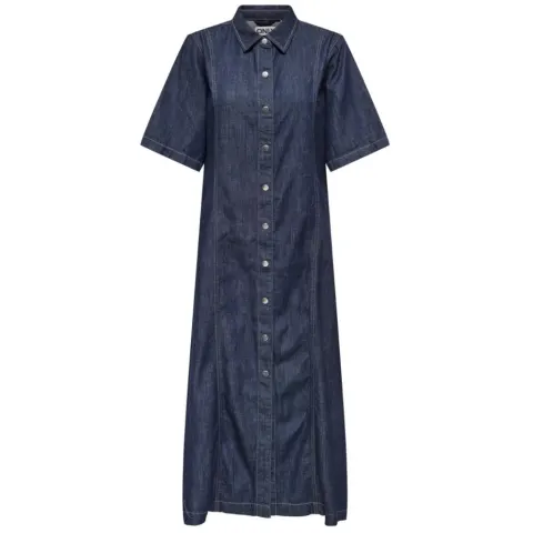 ONLY kjole Onlruna – Dark Blue Denim — produktfoto