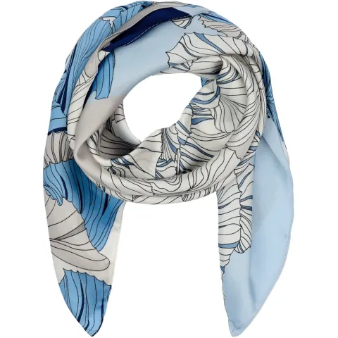 Marta du Château tørklæde MdcJuline FA-Scarf – Blue3884 — produktfoto