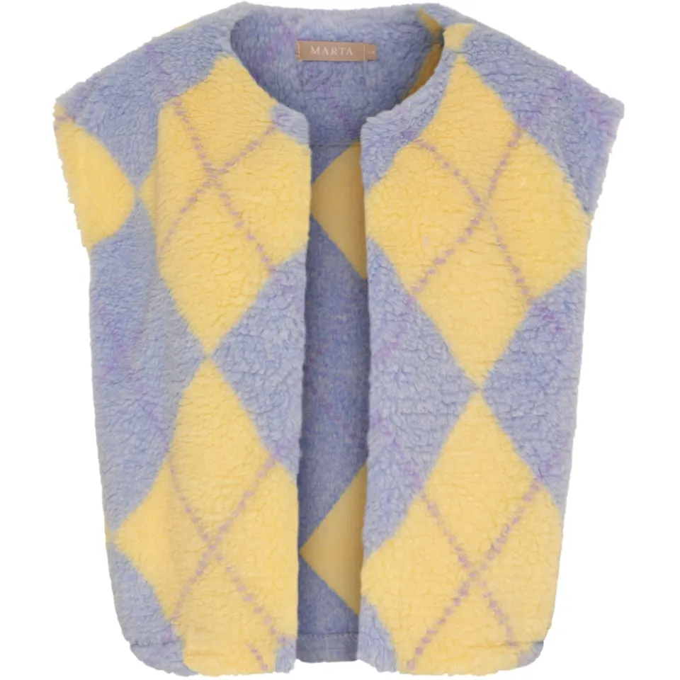 Marta du Château vest MdcPam 26801 – Blue/Yellow — produktfoto