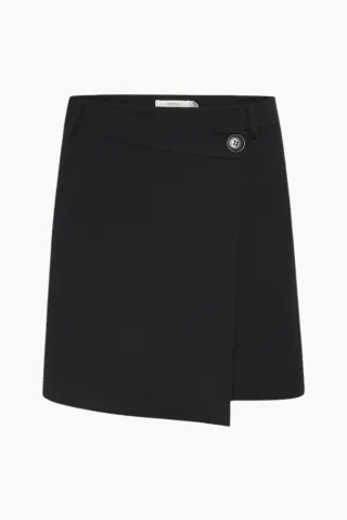 Gestuz GZ Paula MW Wrap Skirt – sort — produktfoto