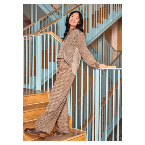 Black Colour bluse Bcluna – Nougat Multi — produktfoto