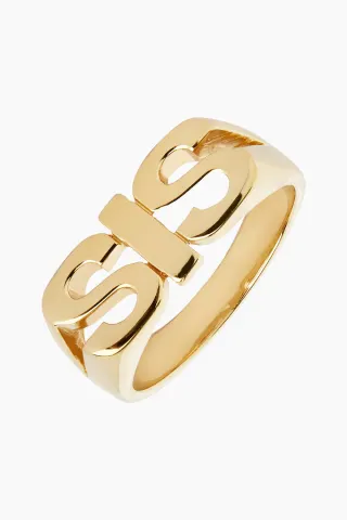 Maria Black Sis Ring – Goldplated Silver — produktfoto