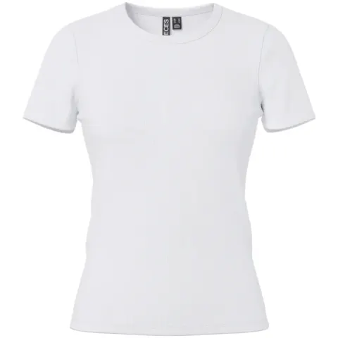 Pieces t-shirt Pcmay – Bright White — produktfoto