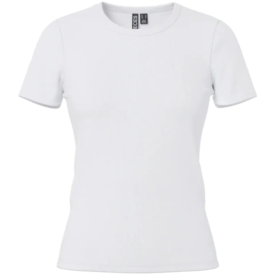 Pieces t-shirt Pcmay – Bright White — produktfoto