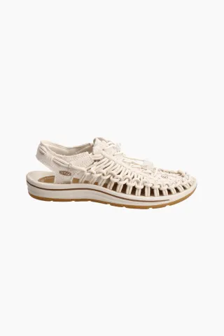 KEEN Uneek Sandal – Natural Canvas/Birch — produktfoto