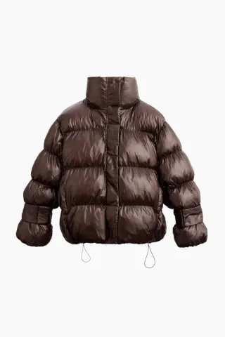 Oval Square Active Collar Jacket – Chocolate Torte — produktfoto