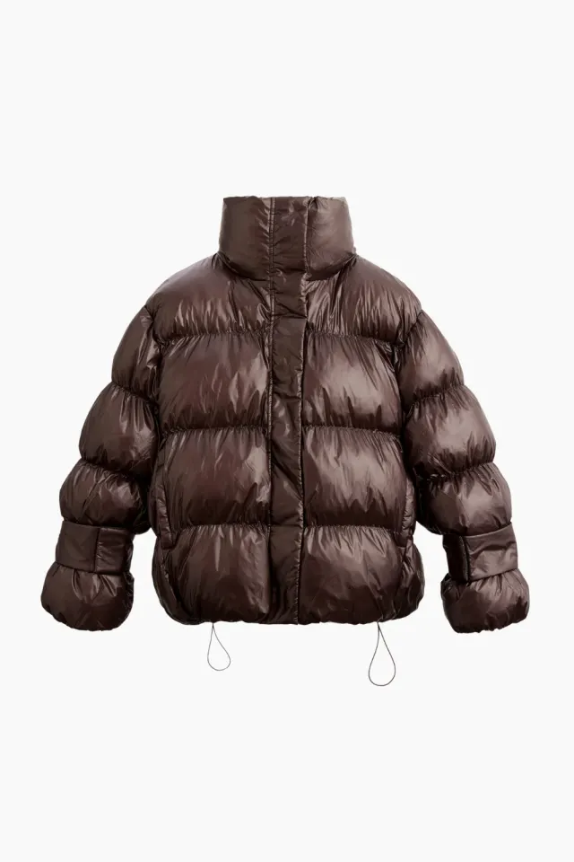 Oval Square Active Collar Jacket – Chocolate Torte — produktfoto