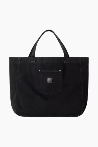 Carhartt Rivet Tote Bag - Black Stone Washed – Carhartt WIP — produktfoto