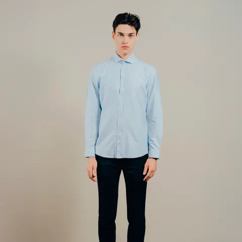Gnious Belfast LS Shirt – Blå — produktfoto