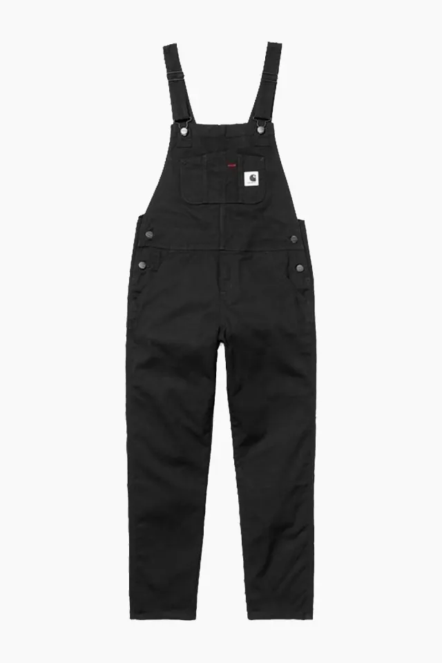 Carhartt W' Bib Overall Hudson Stretch - Black – Carhartt WIP — produktfoto