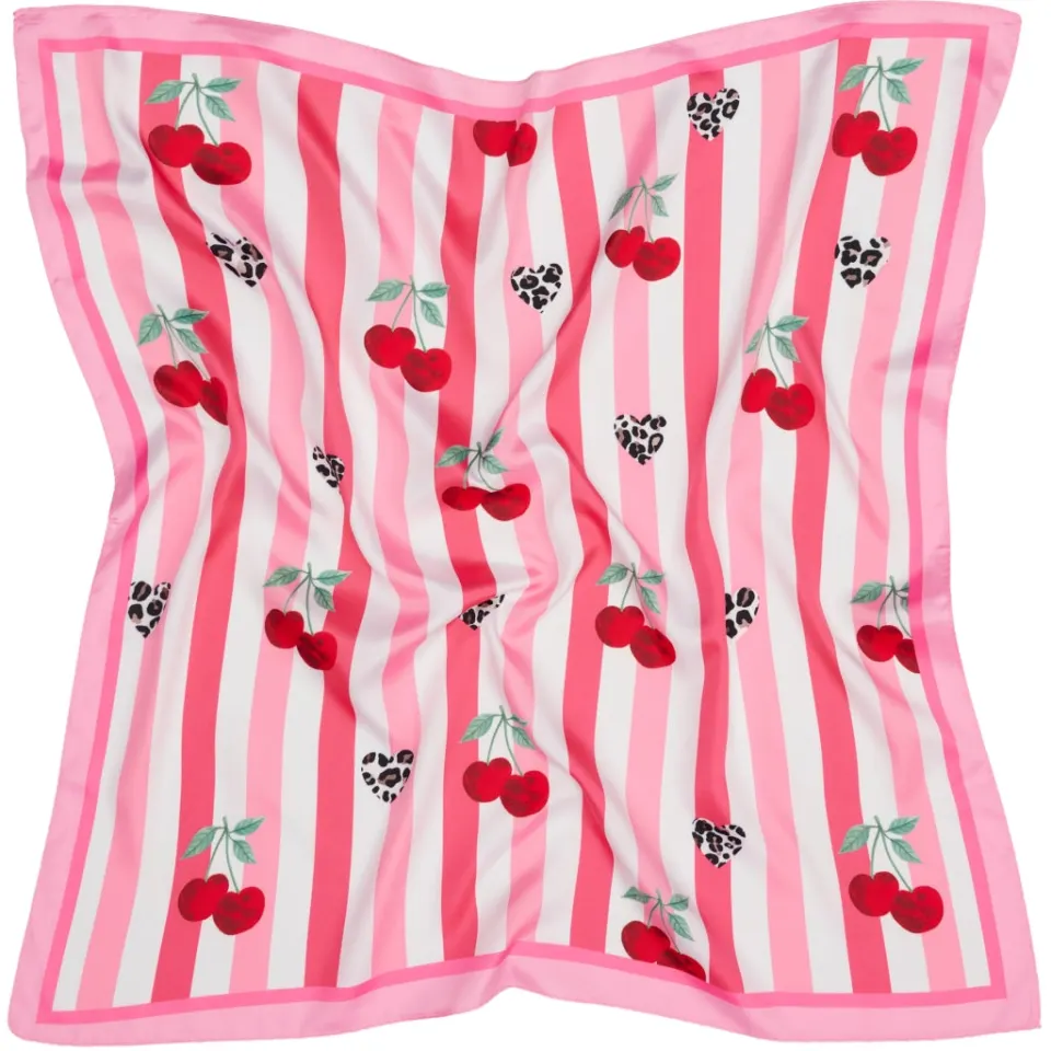 Marta du Château tørklæde MdcJuline FA-Scarf – Red/Pink11135-6 — produktfoto
