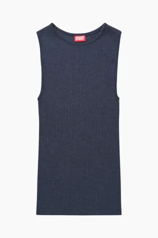 Nørgaard på Strøget NPS Tank Top Wool – Marine — produktfoto