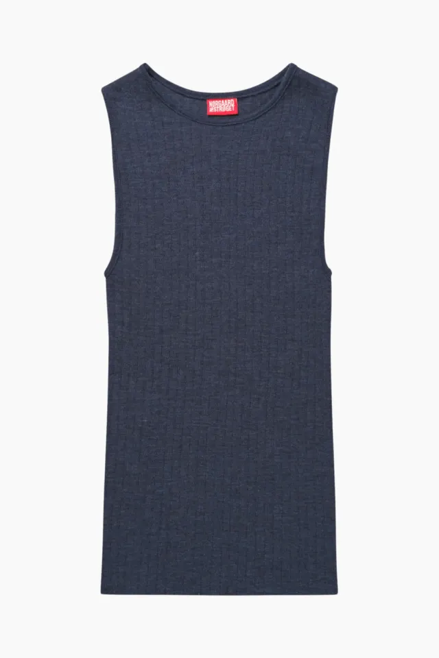 Nørgaard på Strøget NPS Tank Top Wool – Marine — produktfoto