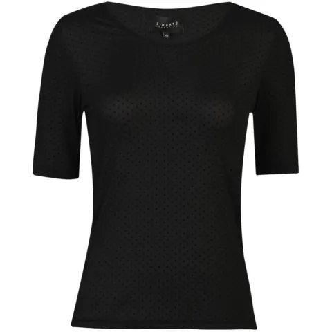 Liberté t-shirt Mesh DOT – sort — produktfoto