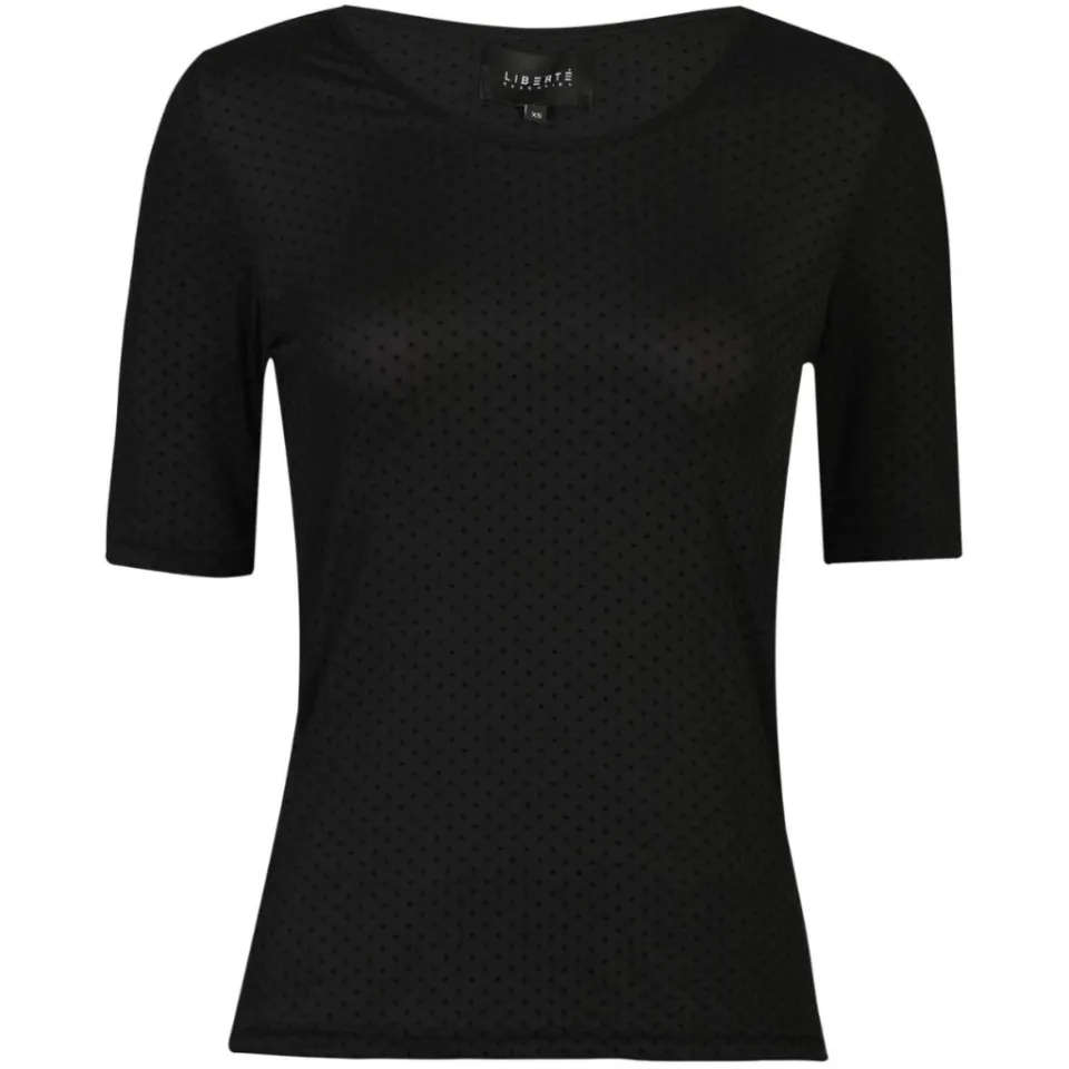 Liberté t-shirt Mesh DOT – sort — produktfoto