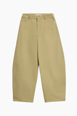 Holzweiler Barrel Trousers – Khaki — produktfoto