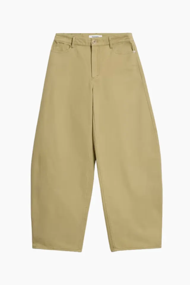 Holzweiler Barrel Trousers – Khaki — produktfoto