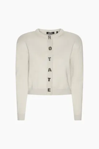 Rotate Firm Knit Cardigan – Wind Chime Grey — produktfoto