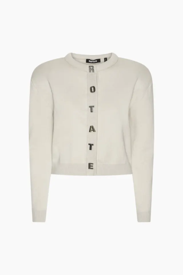 Rotate Firm Knit Cardigan – Wind Chime Grey — produktfoto