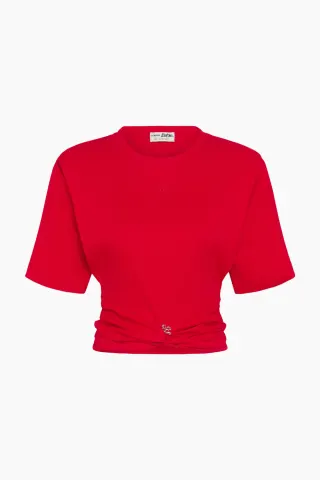 Gestuz BXGskipper Tee - Barbados Cherry – Barbie X Gestuz — produktfoto