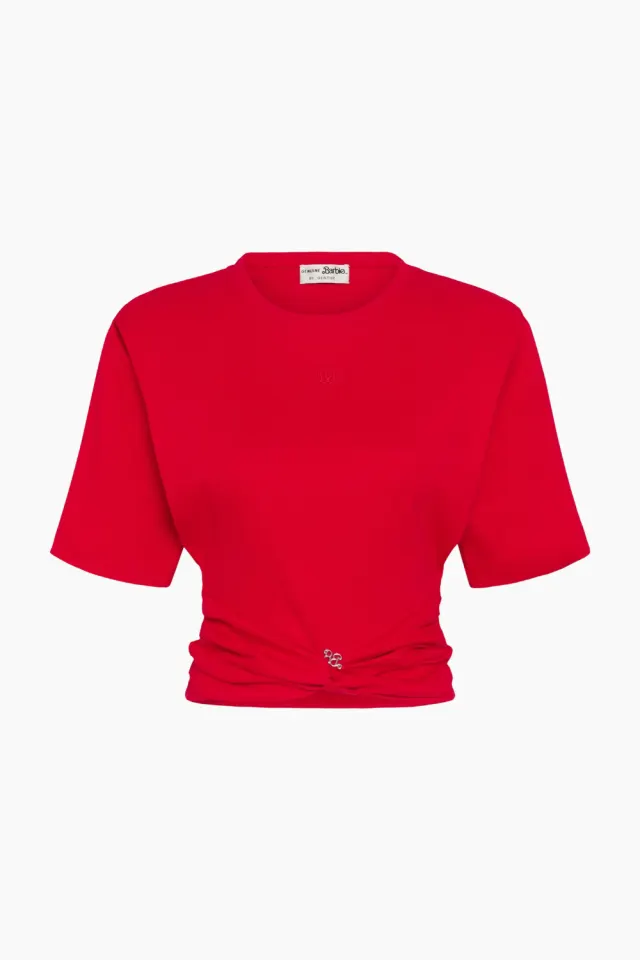 Gestuz BXGskipper Tee - Barbados Cherry – Barbie X Gestuz — produktfoto