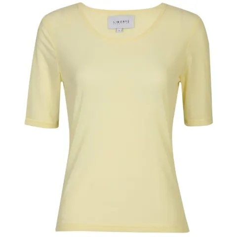 Liberté t-shirt Mesh – gul — produktfoto