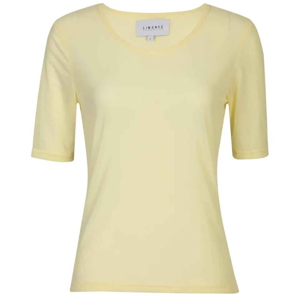 Liberté t-shirt Mesh – gul — produktfoto