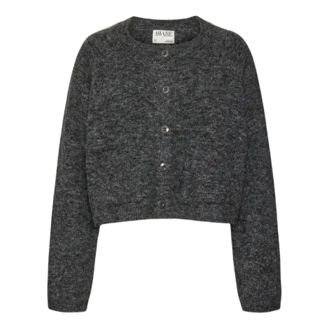 Vero Moda cardigan Vmokanni – Dark grey melange — produktfoto