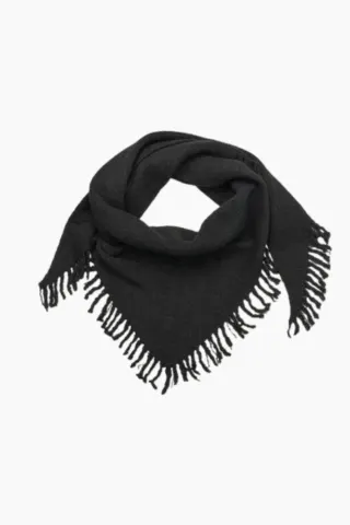 Oval Square Triangle Scarf – sort — produktfoto