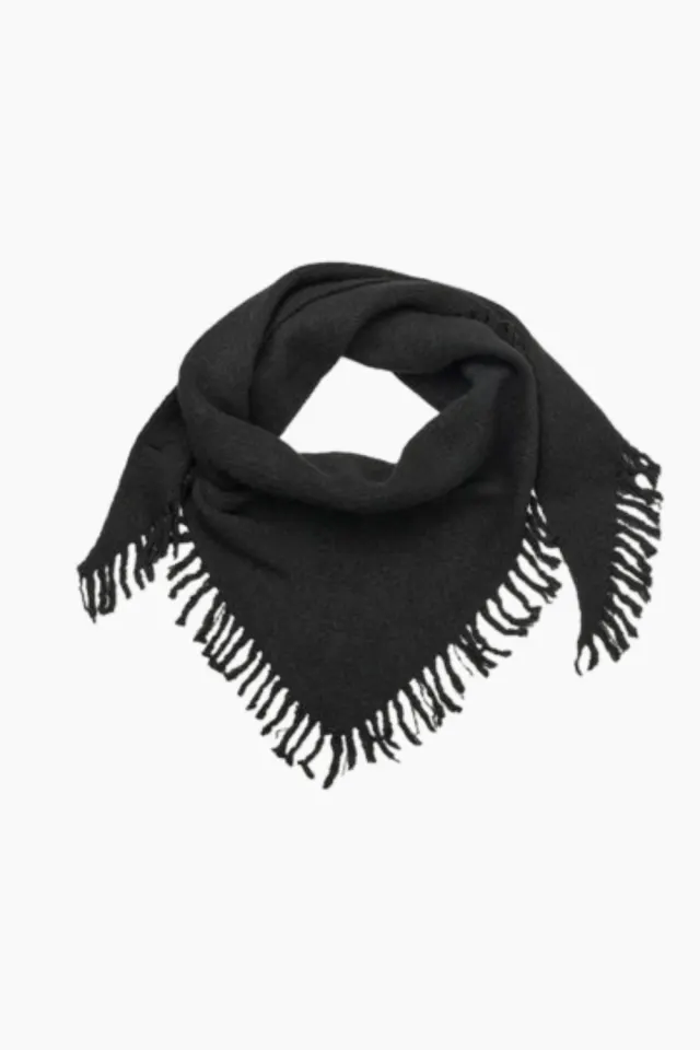 Oval Square Triangle Scarf – sort — produktfoto