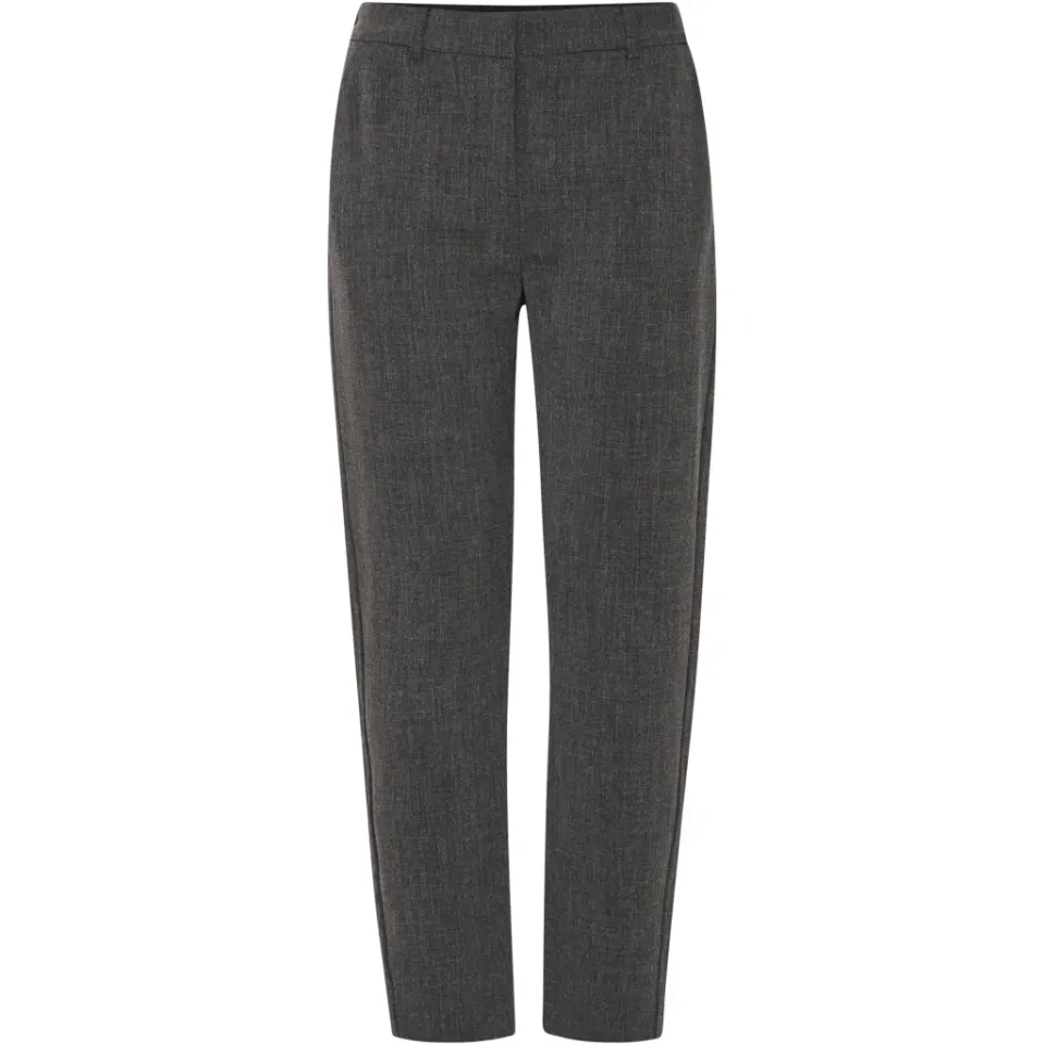 b.young bukser Bydanta i 88 % polyester, 8 % viskose og 4 % elastan – Black Melange — produktfoto