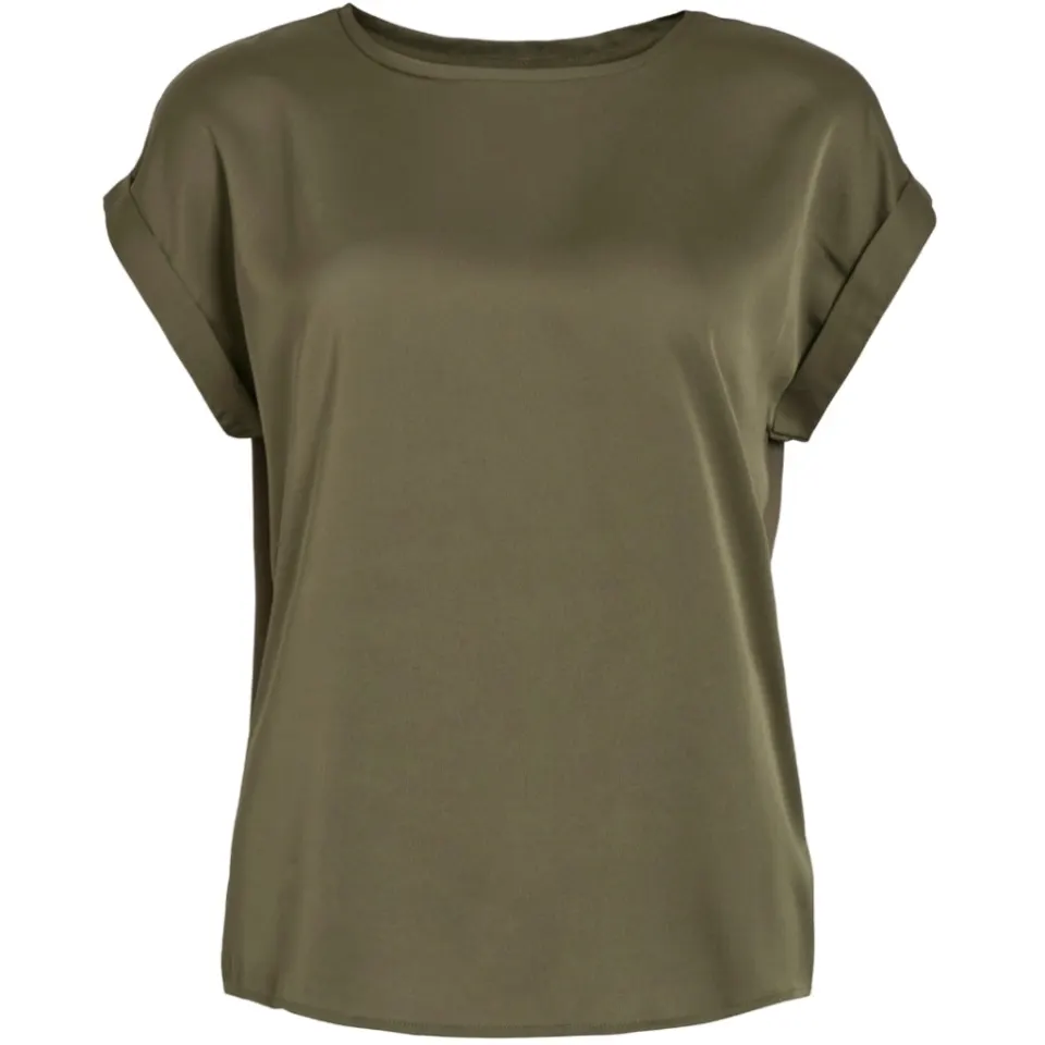 VILA top Viellette – Dusty Olive — produktfoto