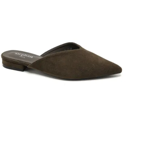 Alphonsine slip on sandaler XL-21 – Olive — produktfoto