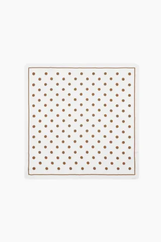 Sui Ava Polka Dot Scarf – brun — produktfoto