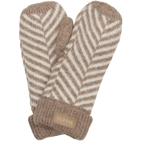 Marta du Château handsker MdcAyana T1208 – Fango/Offwhite — produktfoto