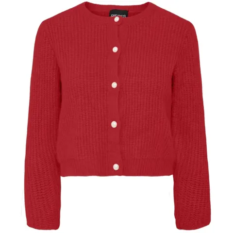 Pieces cardigan Pcjyda – High risk red — produktfoto