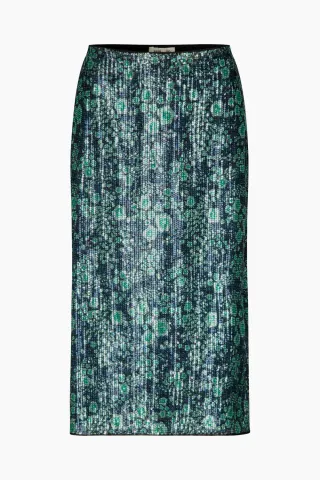 Baum und Pferdgarten Jolette Skirt – Green Sequince Flower — produktfoto