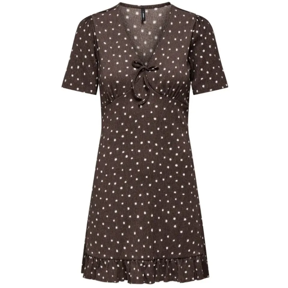 ONLY kjole Onlmolly – Shopping bag cloud dancer dots — produktfoto