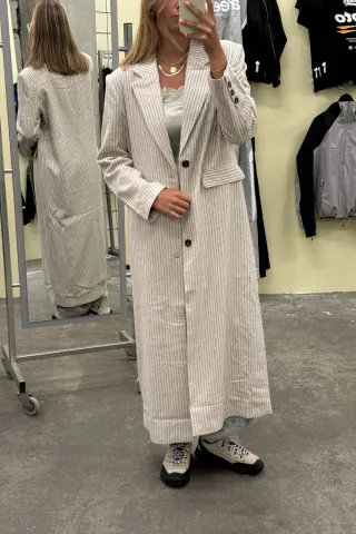 H2O Fagerholt Fabulous Blazer – Beige/Sand Stripe — produktfoto