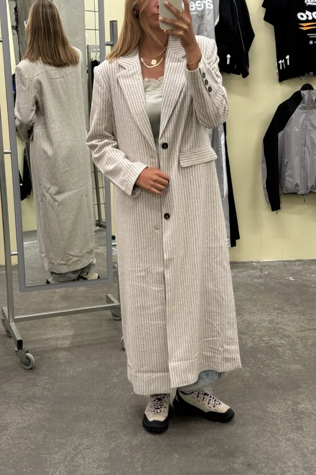 H2O Fagerholt Fabulous Blazer – Beige/Sand Stripe — produktfoto
