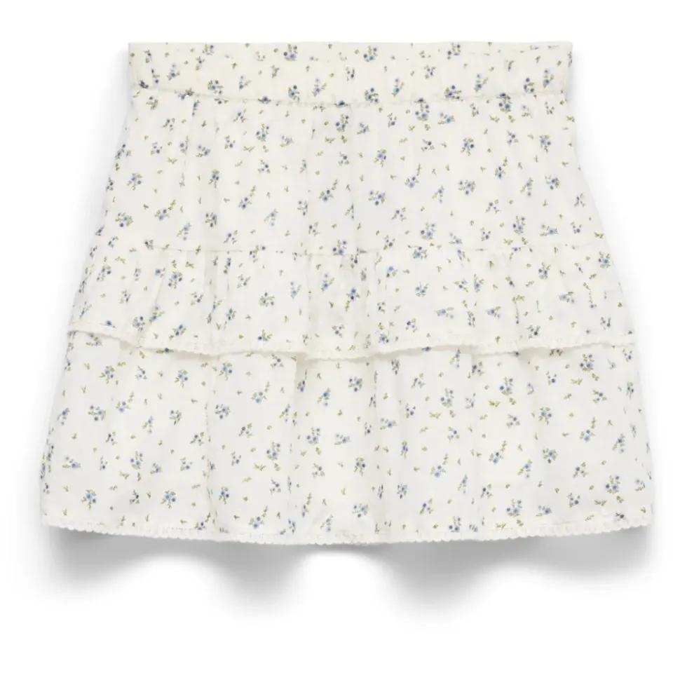Vero Moda nederdel Vmtrine – Snow White Marguerite Blue Jasper — produktfoto