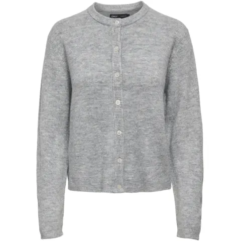ONLY strik cardigan Onlsimoni – Medium grey melange — produktfoto