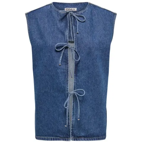 ONLY Vest Onldorse – Medium blue denim — produktfoto
