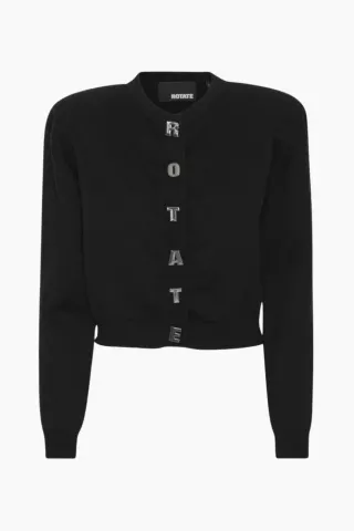 Rotate Firm Knit Cardigan – sort — produktfoto