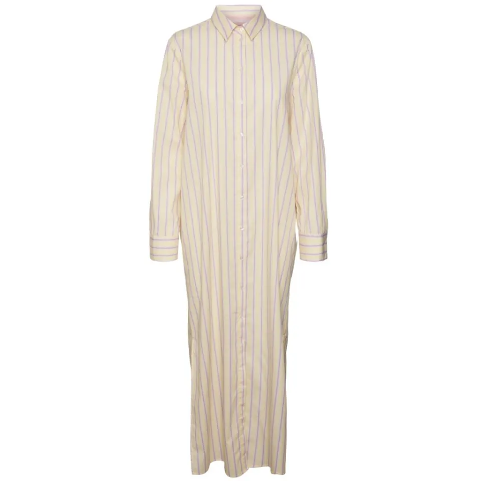 Vero Moda SomethingNew kjole Sncleo – Pale Banana PURPLE — produktfoto