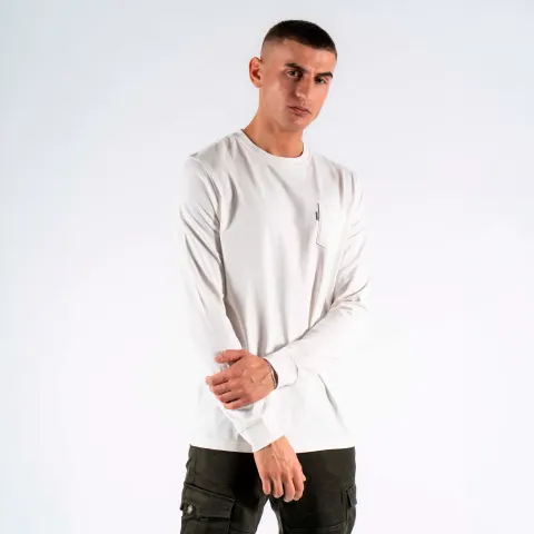 Marcus MAjoss ls t-shirt – Hvid — produktfoto