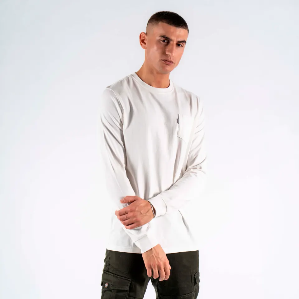 Marcus MAjoss ls t-shirt – Hvid — produktfoto